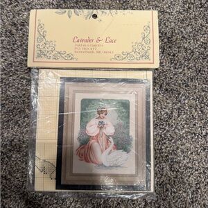 Lavender & Lace LADY CLAIRE Cross Stitch Chart By Marilyn Leavitt-Imblum - NEW